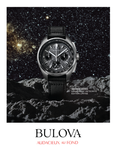 Bulova Lunar Pilot Meteorite Quartz chrono | 96A312