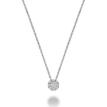 Load image into Gallery viewer, Pendant and Chain |  14kt White Gold | Diamonds | 09-04FL25