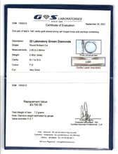 Charger l'image dans la galerie, Hoop Earrings - 14kt White Gold - 2.00ct Lab Grown Diamonds