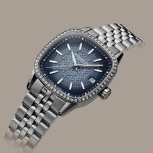 Charger l'image dans la galerie, Raymond Weil Freelancer Ladies Automatic Blue Dial Bracelet Watch, 34.5 x 34.5 mm | 2490-STS-50051