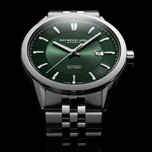 Charger l'image dans la galerie, Raymond Weil Freelancer Men's Automatic Green Dial Stainless Steel Bracelet Watch, 42 mm | 2731-ST-52001