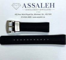 Load image into Gallery viewer, Seiko Rubber Black Watch Strap - 20mm | R03E01JO