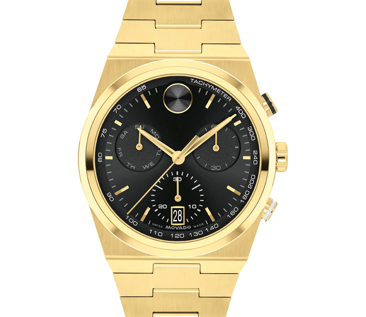 Movado Bold Quest Black Chrono Quartz- 42mm | 3601198 – Assaleh