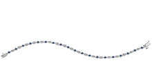 Load image into Gallery viewer, Bracelet 10kt White Gold - Diamond & Sapphire | DX532WSA