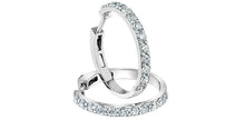 Charger l'image dans la galerie, Hoop Earrings - 14kt White Gold - 2.00ct Lab Grown Diamonds