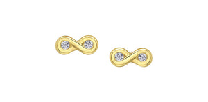 Earrings 10Kt Yellow gold  - Diamond | DD8162Y
