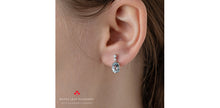 Load image into Gallery viewer, Earring - Diamond & Aquamarine - 10kt White gold | ML978WAQ