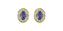 Load image into Gallery viewer, Earrings 10Kt Yellow Gold - Tanzanite, white Sapphire &amp; Diamonds | DD8175YTZ

