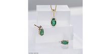Load image into Gallery viewer, Earrings - 10Kt Yellow Gold - Diamond &amp; Green Emerald | DD7888YEM
