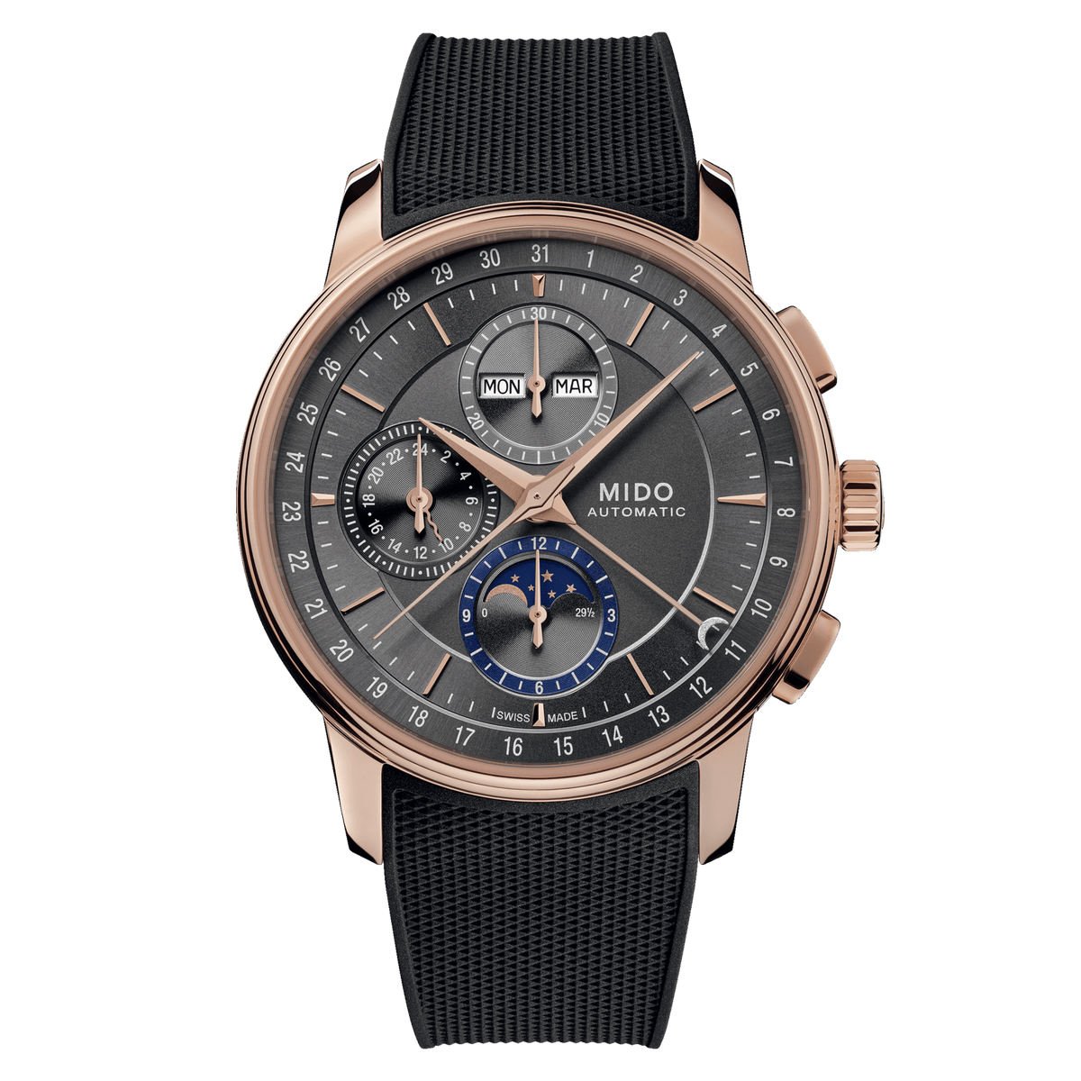 Mido Baroncelli Chronograph Moonphase - 42mm | M0276253706100