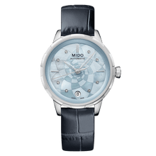 Load image into Gallery viewer, Mido Rainflower - Blue Mother-of-Pearl - 34mm | M0432071613100