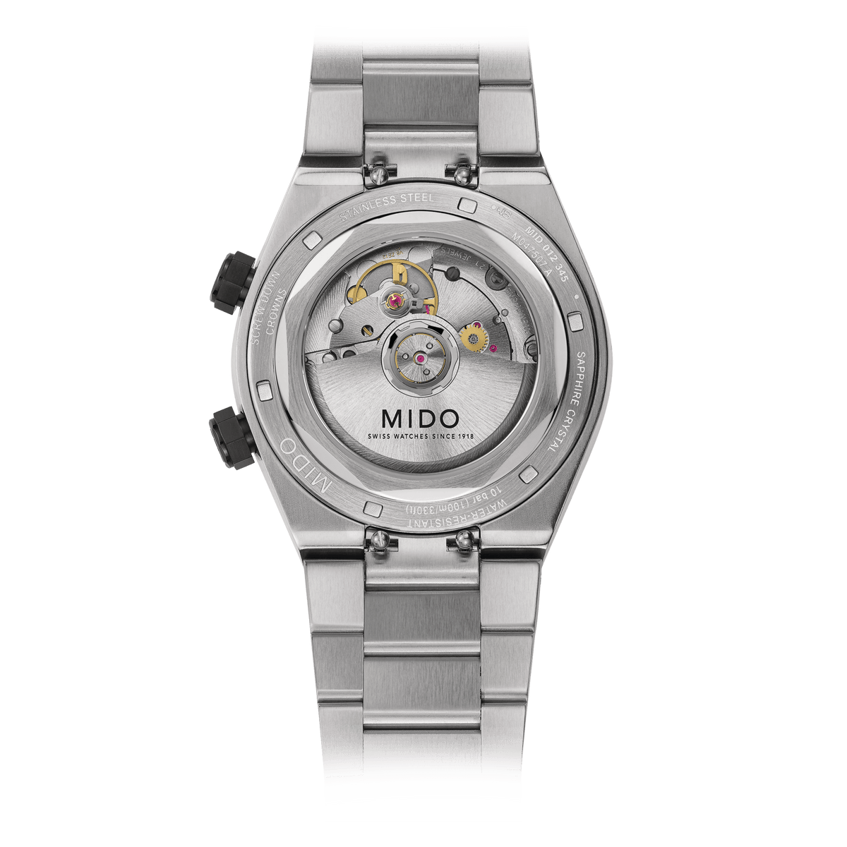 Mido Multifort 8 Two Crowns - Black - 38.40 x 40 mm
