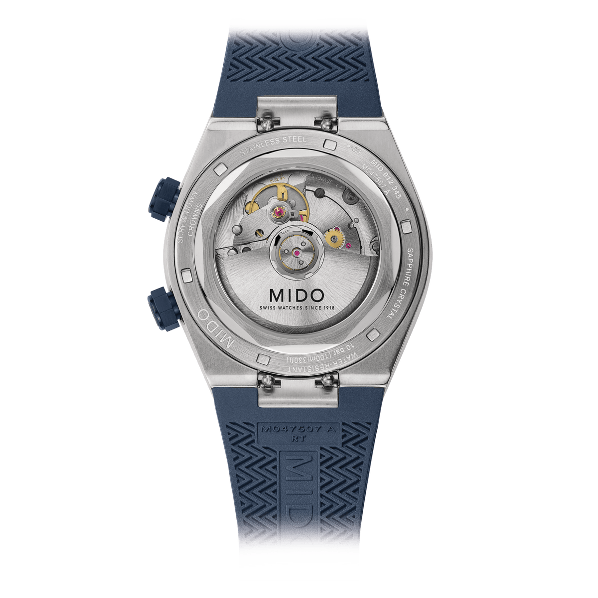 Mido Multifort 8 Two Crowns - Blue - 38.40 x 40 mm