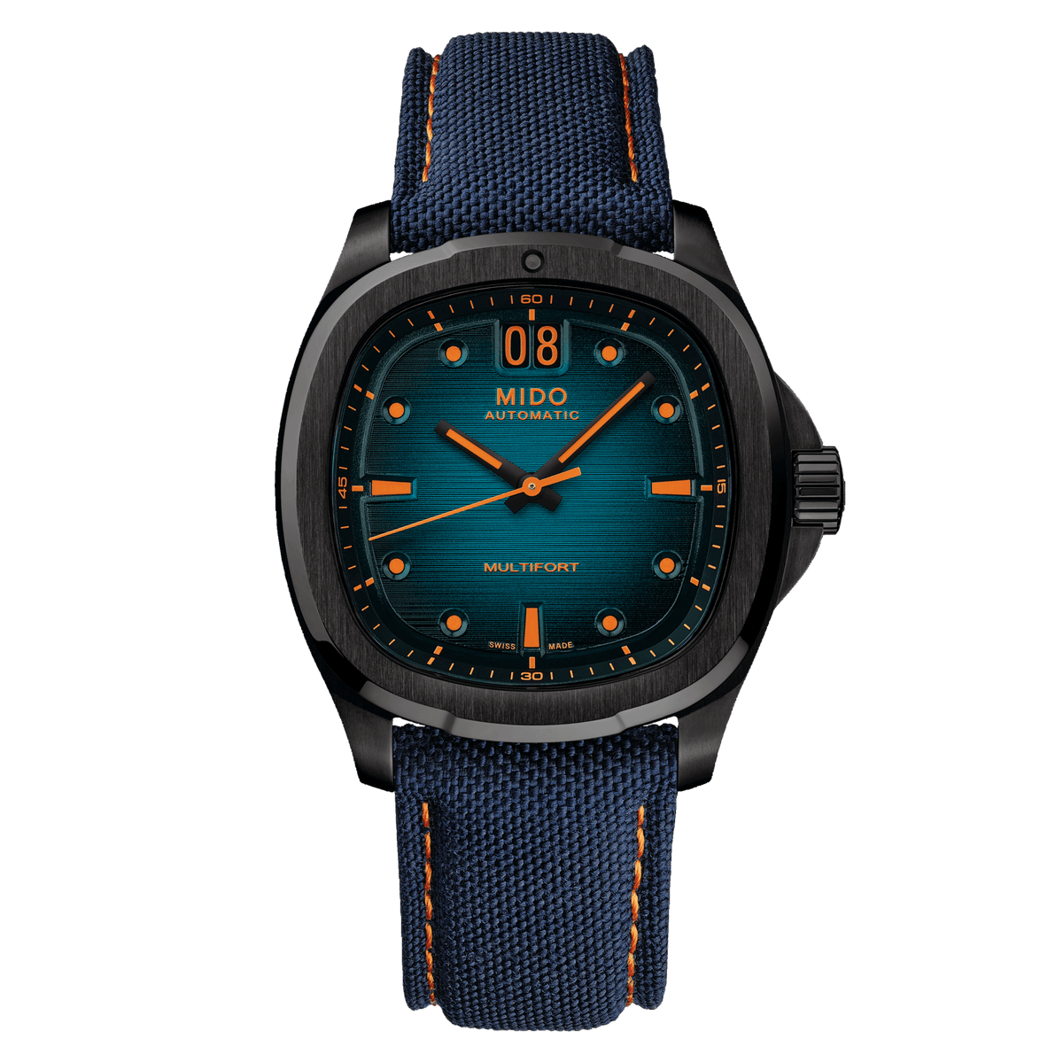 Mido Multifort TV Big Date - Blue Gradient - 39.2 x 40mm