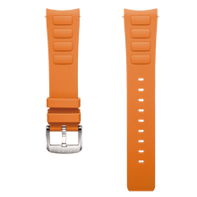 Load image into Gallery viewer, Mido Multifort TV Big Date orange rubber strap 22mm