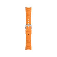 Load image into Gallery viewer, Mido Multifort TV Big Date orange rubber strap 22mm