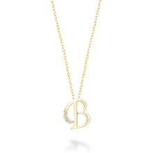 Charger l'image dans la galerie, Mini Diamond Initial - 10Kt Yellow Gold - A to Z
