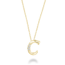 Charger l'image dans la galerie, Mini Diamond Initial - 10Kt Yellow Gold - A to Z