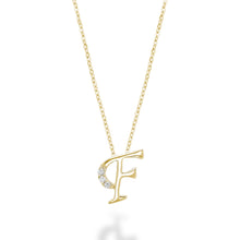 Charger l'image dans la galerie, Mini Diamond Initial - 10Kt Yellow Gold - A to Z