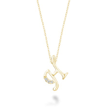 Charger l'image dans la galerie, Mini Diamond Initial - 10Kt Yellow Gold - A to Z