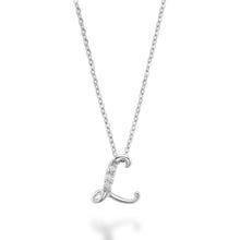 Charger l'image dans la galerie, Mini Diamond Initial - 10Kt White Gold - A to Z