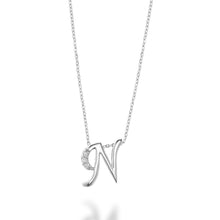 Charger l'image dans la galerie, Mini Diamond Initial - 10Kt White Gold - A to Z
