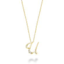 Charger l'image dans la galerie, Mini Diamond Initial - 10Kt Yellow Gold - A to Z