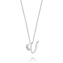 Charger l'image dans la galerie, Mini Diamond Initial - 10Kt White Gold - A to Z