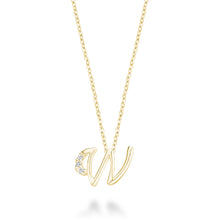 Charger l'image dans la galerie, Mini Diamond Initial - 10Kt Yellow Gold - A to Z