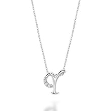 Charger l'image dans la galerie, Mini Diamond Initial - 10Kt White Gold - A to Z