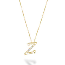 Charger l'image dans la galerie, Mini Diamond Initial - 10Kt Yellow Gold - A to Z