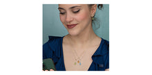 Charger l'image dans la galerie, Pendant and Chain 10kt White Gold - Blue Topaz & Diamond | DD1837