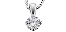 Load image into Gallery viewer, Pendant and Chain - Natural Maple Leaf Diamonds - 14kt White Gold | AM317W17