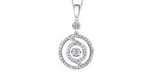 Load image into Gallery viewer, Diamond - 10kt White Gold Pendant and Chain | DX717-50PTS