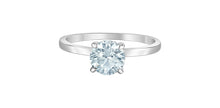 Load image into Gallery viewer, Ring -  Round Cut Laboratory Grown Diamond -  14KT White Gold | 1.09ct Round Cut