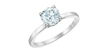 Load image into Gallery viewer, Ring -  Round Cut Laboratory Grown Diamond -  14KT White Gold | 1.09ct Round Cut