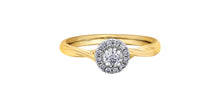 Charger l'image dans la galerie, Diamonds ring - 10kt yellow & white gold | AM363YW20