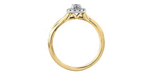 Charger l'image dans la galerie, Diamonds ring - 10kt yellow & white gold | AM363YW20