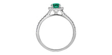 Charger l'image dans la galerie, Ring - Diamonds & Emerald - 10kt White Gold | DX899WEM