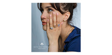 Load image into Gallery viewer, Sapphire and diamonds ring 14kt white gold | ML873WSA