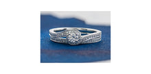 Charger l'image dans la galerie, Ring - Natural Round Cut  Maple Leaf Diamonds - 14kt White Gold  | ML712W38