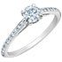 Load image into Gallery viewer, Solitaire Ring 14KT | LGD | 0.74ct round cut center