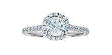 Load image into Gallery viewer, Solitaire Ring 14KT | LGD | 0.52ct round cut center