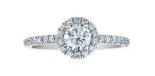 Charger l'image dans la galerie, Solitaire Ring - 14kt White Gold - 0.50ct  Lab Grown Diamonds Round Brilliant Cut Center