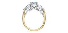 Load image into Gallery viewer, Solitaire Ring 14kt Yellow/White Gold - Lab Grown Diamonds Oval cut 2.01ct VS1-E | LD152YW300