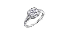 Load image into Gallery viewer, Ring - Natural Cushion Cut  Maple Leaf Diamonds - 18kt White Gold  | ML181W80