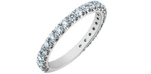 Load image into Gallery viewer, Half Eternity Ring - 14kt White Gold - 0.75ct Lab Grown Diamonds