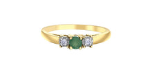 Load image into Gallery viewer, Ring - Diamonds &amp; Emerald - 10kt  gold  | DX183EM

