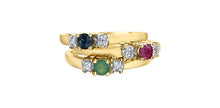 Charger l'image dans la galerie, Ring - Diamonds & Emerald - 10kt  gold  | DX183EM