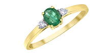 Load image into Gallery viewer, Ring - Diamonds & Emerald - 10kt Yellow Gold | DD7898YEM